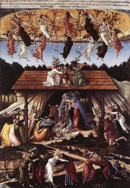 BOTTICELLI, Sandro Mystical Nativity fg Spain oil painting art
